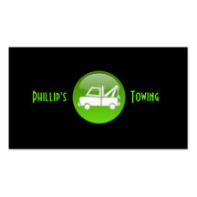 Towing Truck Business Card