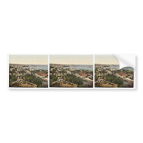 Town and harbor from St. Dimila, Beyrout, Holy Lan Bumper Stickers