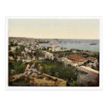 Town and harbor from St. Dimila, Beyrout, Holy Lan Postcard