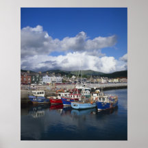 Town and Harbour, Dingle, County Kerry, Print
