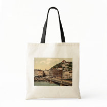 Town bridge, convent and Kapuzinerberg, Salzburg, Bag