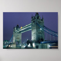 Town Bridge, London, England Poster