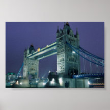 Town Bridge, London, England Poster