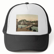 Town bridge, Salzburg, Austro-Hungary rare Photoch Mesh Hat