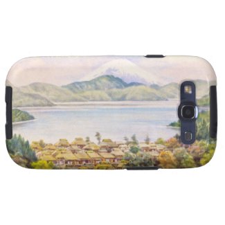 Town by Lake Near Mt.Fuji Ozawa J R scenery Samsung Galaxy SIII Covers