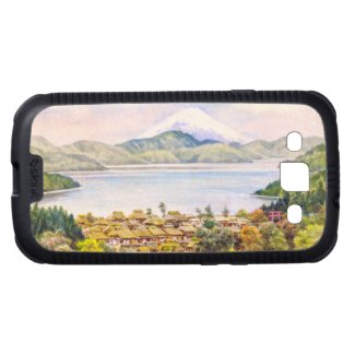 Town by Lake Near Mt.Fuji Ozawa J R scenery Samsung Galaxy SIII Case