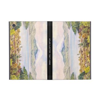 Town by Lake Near Mt.Fuji Ozawa J R scenery iPad Mini Cases