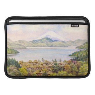 Town by Lake Near Mt.Fuji Ozawa J R scenery MacBook Air Sleeve