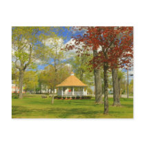 Town Common in Spring Templeton MA Postcards