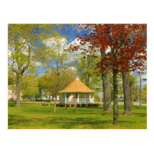Town Common in Spring Templeton MA Postcards