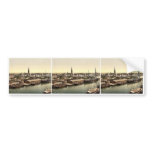 Town from the Lighthouse, Bremerhafen, Hanover (i. Bumper Stickers