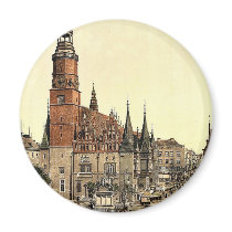 Town hall, Breslau, Silesia, Germany (i.e., Wrocla Magnets