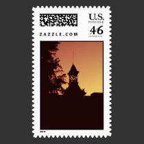 Town Hall Silhouette postage