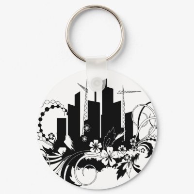 town keychain by VioDeBlack
