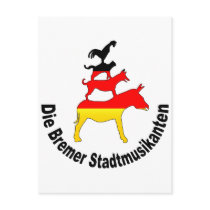 Town Musicians of Bremen postcards by dopaoo Town Musicians of Bremen postcards