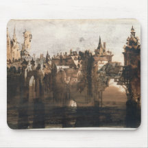 Town with a Broken Bridge Mousepad