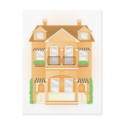Townhouse Postcard by trennea
