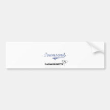 Townsend Massachusetts City Classic Bumper Stickers