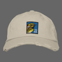 Townsend's Warbler. embroidered hats