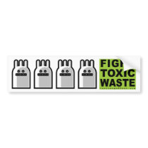 Toxic Bunny Bumper Sticker bumper stickers