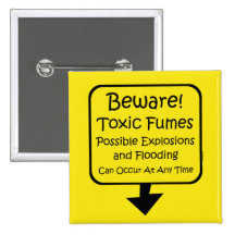 Toxic Fumes Baby Button