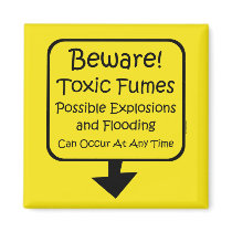 Toxic Fumes Baby magnets