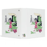 toxic girl vector illustration binder