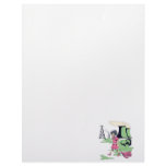 toxic girl vector illustration personalized letterhead