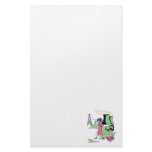 toxic girl vector illustration personalized stationery
