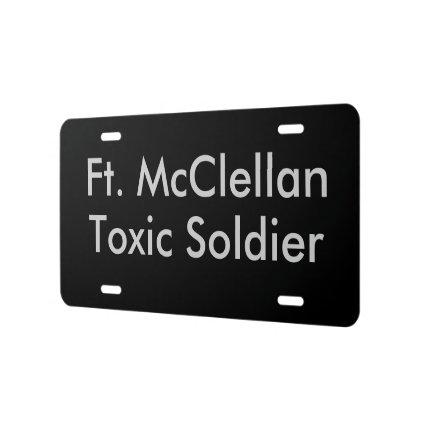 toxic soldier license plate
