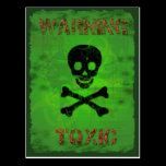 Toxic Warning Recipe Card Postcard