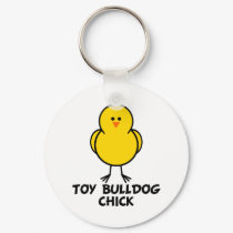 Toy Bulldog Chick keychains by chicktshirts8 Toy Bulldog Chick keychains