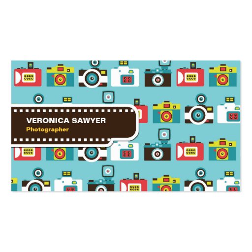 Toy Cameras (Blue) Business Card