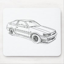 Toy Corolla Trueno Levin AE86 Mouse Pads