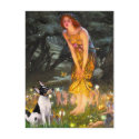 Toy Fox Terrier - MidEve postcards by masterpiecedogs Toy Fox Terrier - MidEve postcards