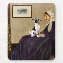 Toy Fox Terrier - Whistler's Mother mousepads by masterpiecedogs Toy Fox Terrier - Whistler's Mother mousepads