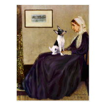 Toy Fox Terrier - Whistler's Mother Post Card