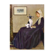 Toy Fox Terrier - Whistler's Mother postcards