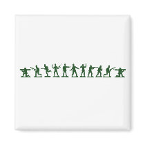 Toy Green Army Men Fridge Magnets