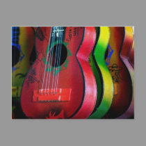 Toy Guitars Mexico Postcard by skalahan Toy Guitars Mexico Postcard