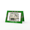 Toy Hauler Trailer Camper Holiday Wish cards by art1st Toy Hauler Trailer Camper Holiday Wish cards