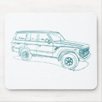 Toy LandCruiser FJ60 1980-90 Mousepad