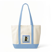 Toy Manchester Terrier - Blue Diamond Design Canvas Bag