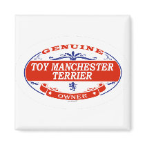 TOY MANCHESTER TERRIER_ magnets by GenuineDogOwner TOY MANCHESTER TERRIER_ magnets