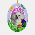 Toy Poodle Easter Ornament