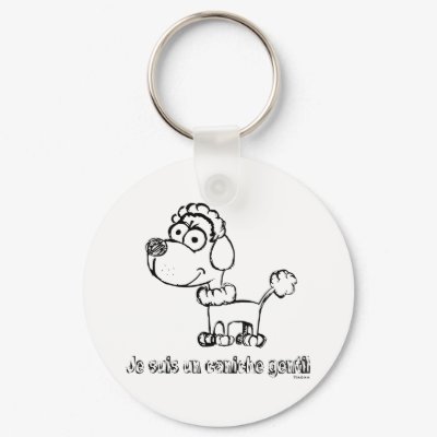 Toy Poodle Keychain by dopaoo