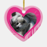 Toy Poodle Valentine Heart Ornament