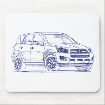 Toy Rav4 EU 2009 Mouse Pad