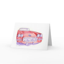 Toy Red Car Card by floatinglemons Toy Red Car Card