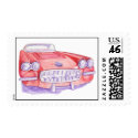 Toy Red Car Stamp